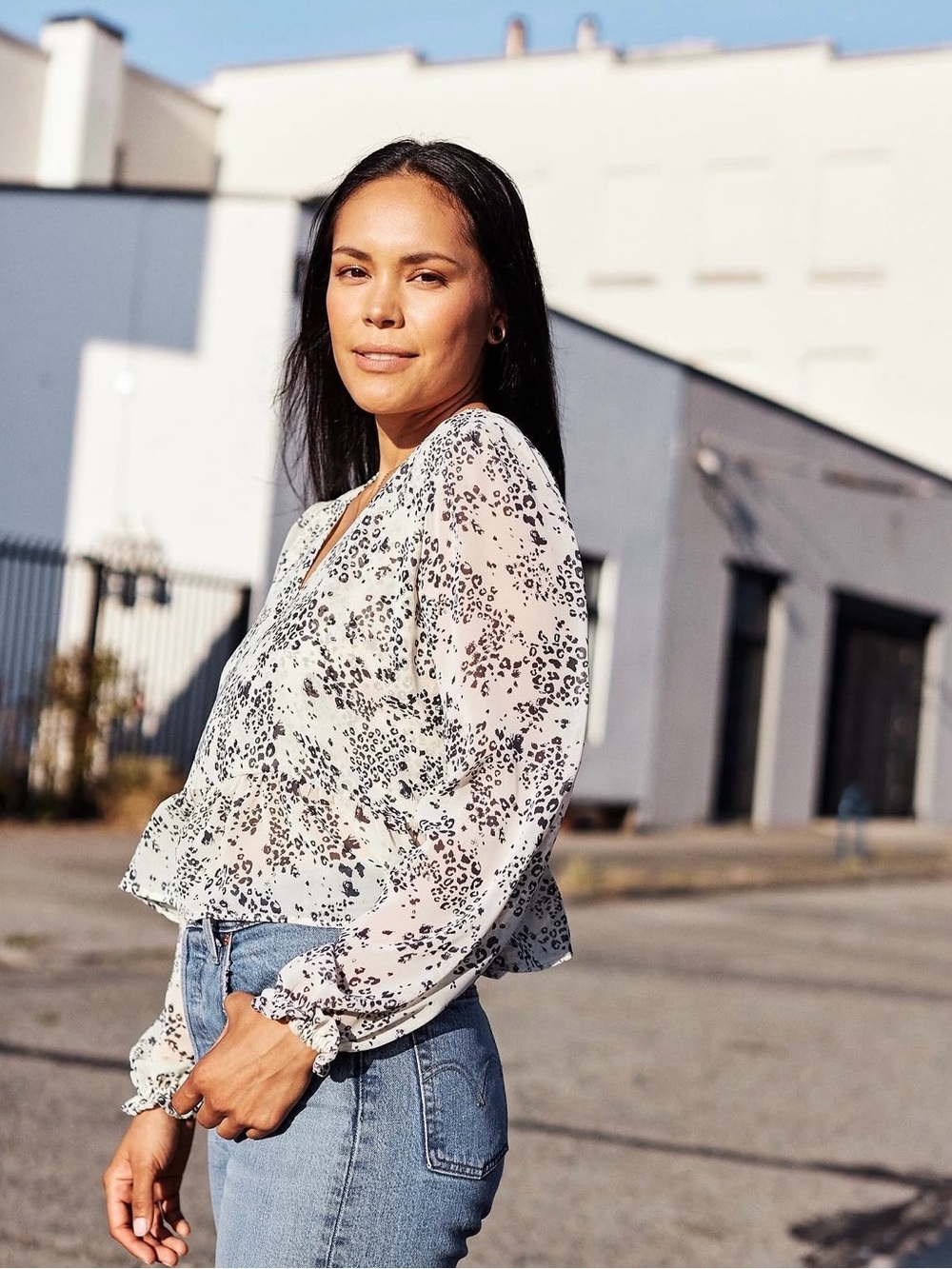 PARK & FIFTH • Melrose Top in Animal Print - Picture 13 of 13